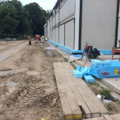 1^ fase del cantiere - Veduta